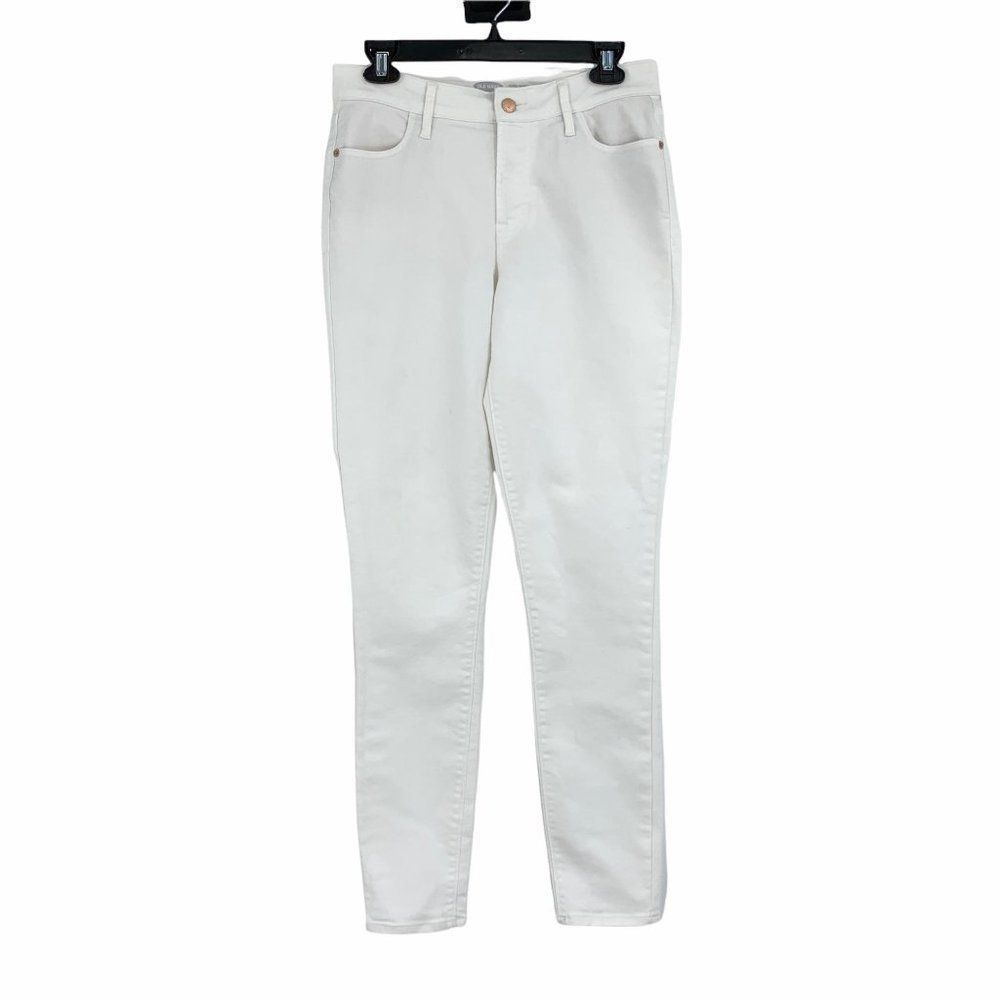 Women's Old Navy Jeans 9738 Sz 6 White Denim Super